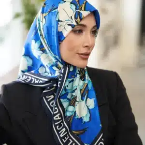 روسری ابریشم کجراه قواره 90