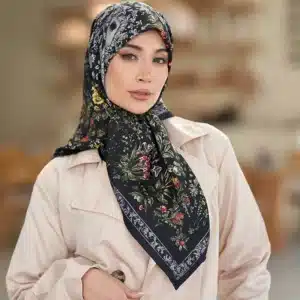 روسری ابریشم کجراه قواره 90