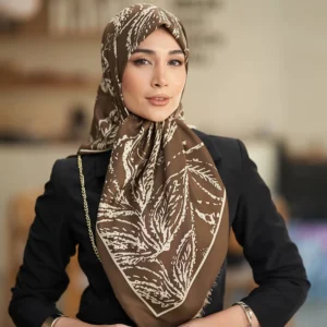 روسری ابریشم ریشه سوزنی مستر کوالیتی+ قواره 100