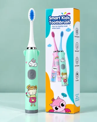مسواک برقی شارژی کودک Smart Kids طرح فانتزی سبز
