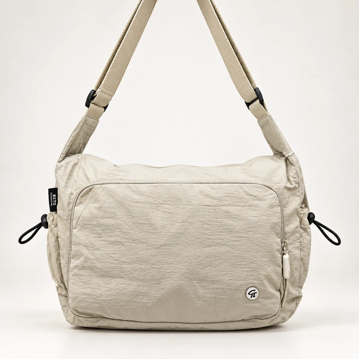 Beige BSTO Messenger Bag Studio Shot copy کیف دوشی بستو BSTO اصلی مدل روزمره و مسافرتی - تصویر 1