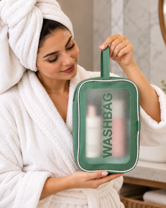 واش بگ سبز تک‌دسته PVC مدل RG7508