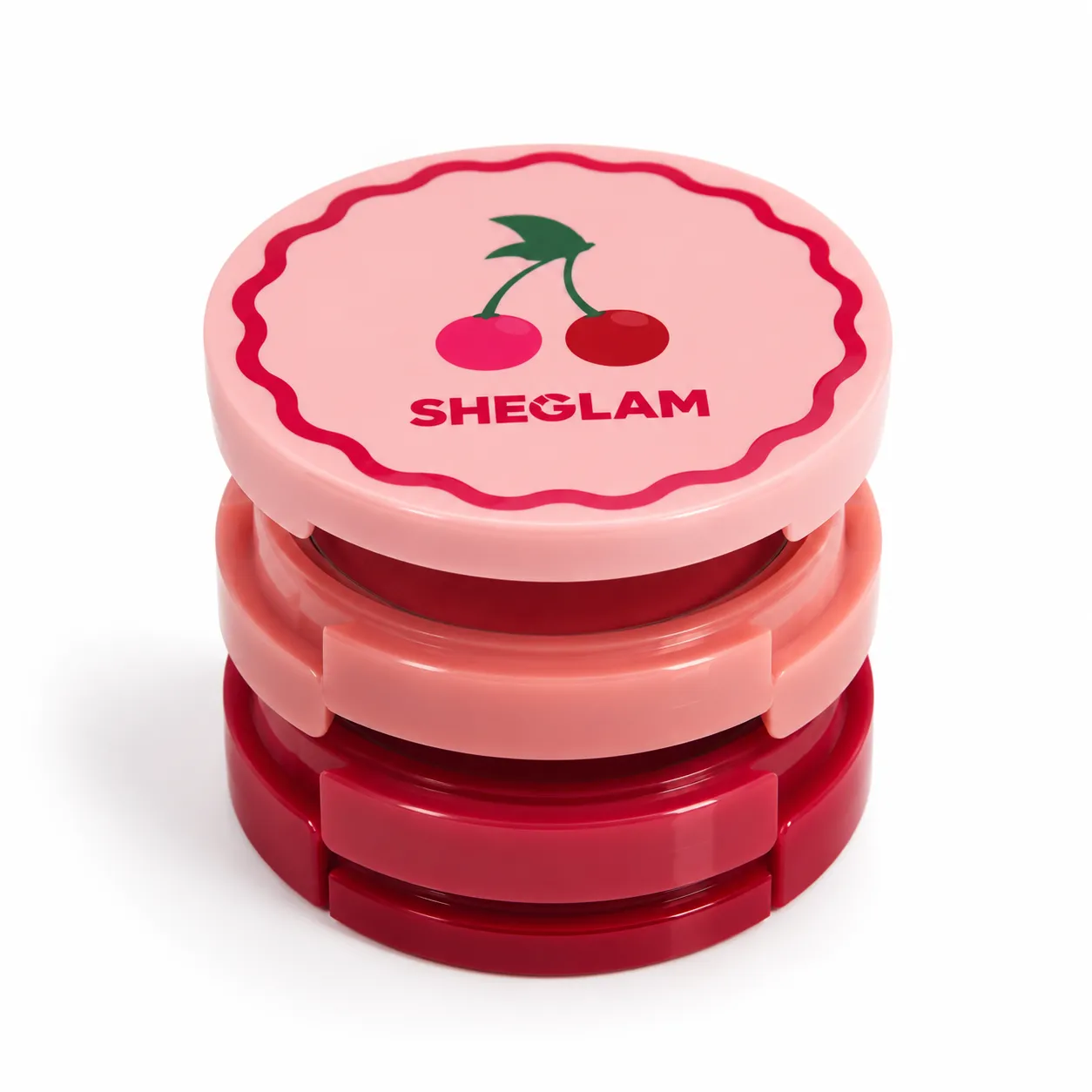 Stacked Cherry Makeup Compact copy رژگونه و رنگ لب کرمی شیگلم Very Cherry Pink